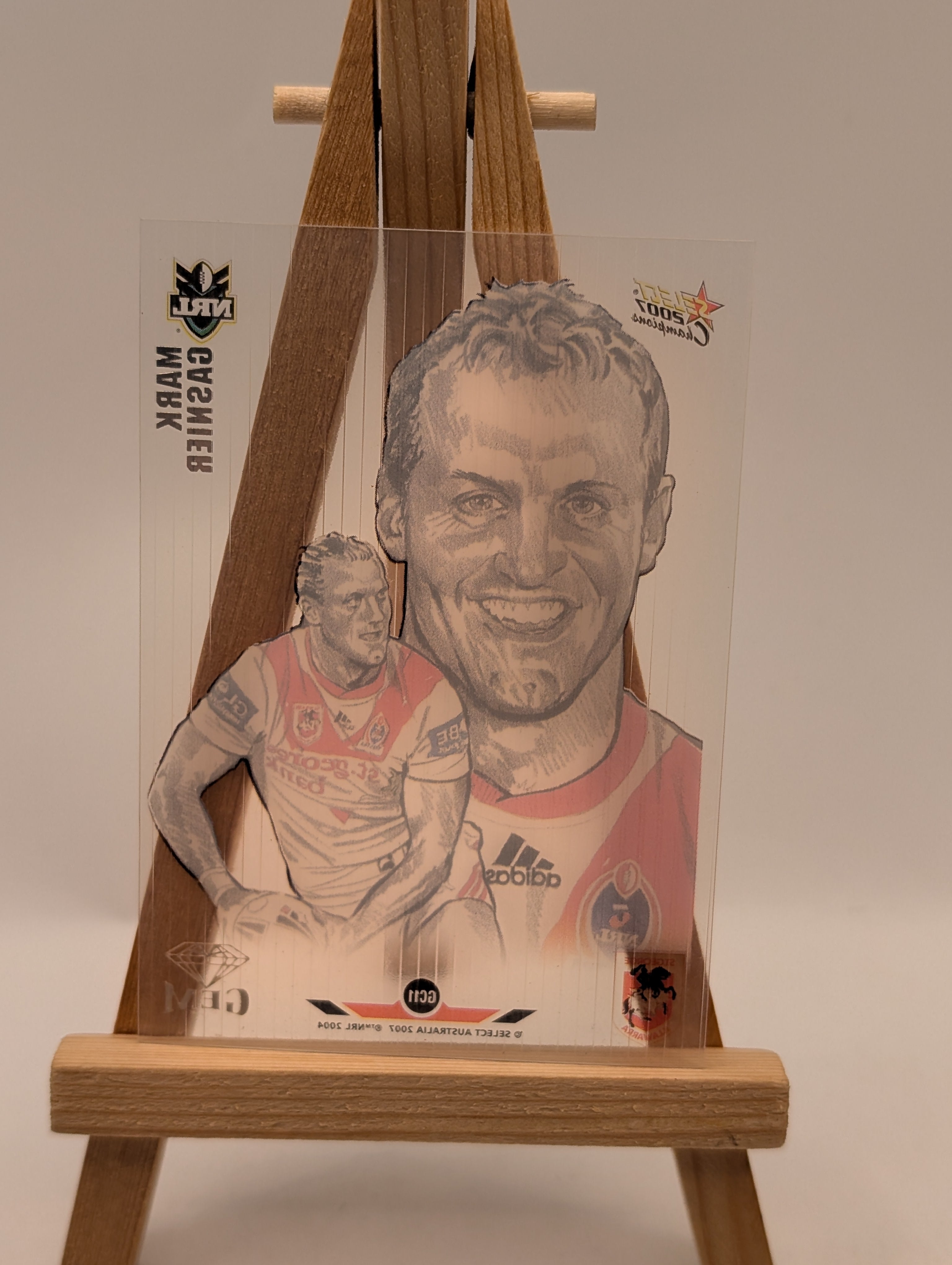 2007 NRL SELECT CHAMPIONS MARK GASNIER GEM ST GEORGE ILLAWARRA DRAGONS GC11 FRENLY BRICKS - Open 7 Days